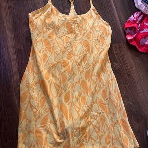 Outdoor Voices Yellow and Orange Mini Dress